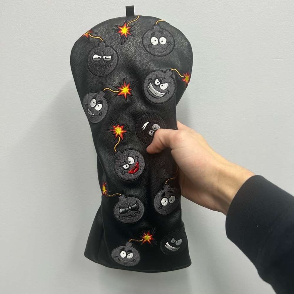 Bomb golf driver headcover